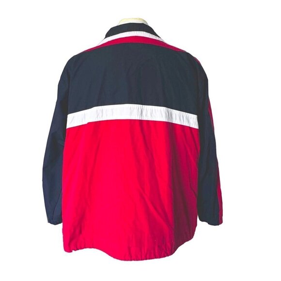 VTG Mulberry Street Jacket Adult L‎ Patriotic USA Nautical Zip Front Color Block - Picture 6 of 12